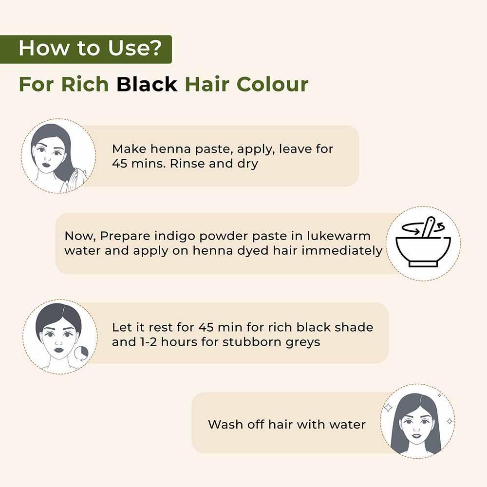 Amla Powder, Herbal Henna and Indigo Powder Combo