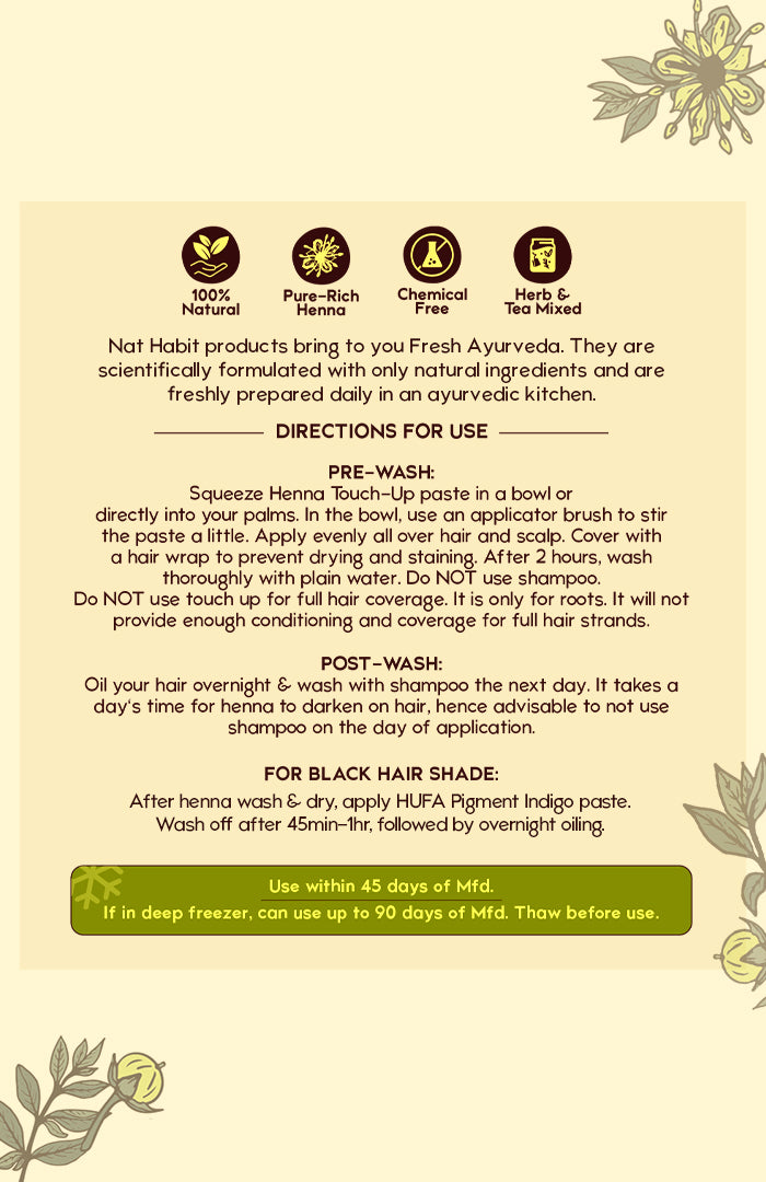 Ready to Apply Fresh Henna Paste 220g × 2