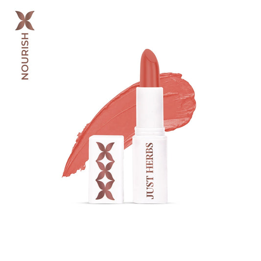 【Just Herbs】 Herb Enriched Ayurvedic Lipstick - Half Size 09 Shiwangi Peachy Coral
