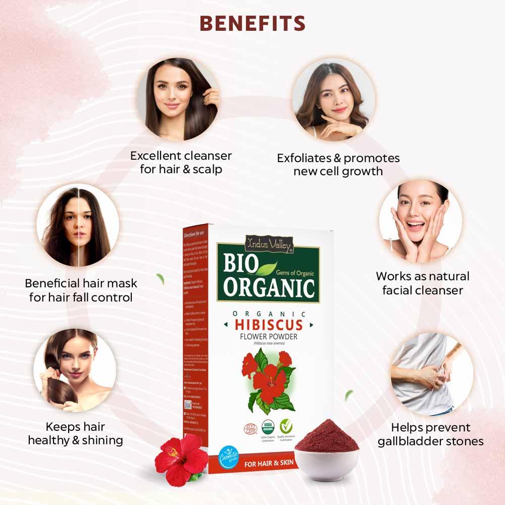 Bio Organic Hibiscus Flower Powder - 100gm 100g