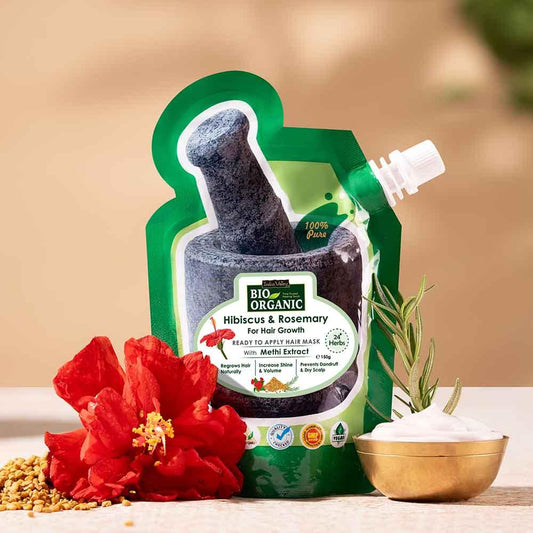 Ready-to-Apply Hair Growth Mask With Hibiscus, Rosemary & Methi Seeds - 150gm 150g