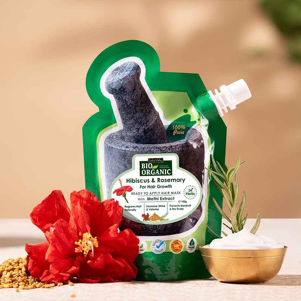 Ready-to-Apply Hair Growth Mask With Hibiscus, Rosemary & Methi Seeds - 150gm 150g
