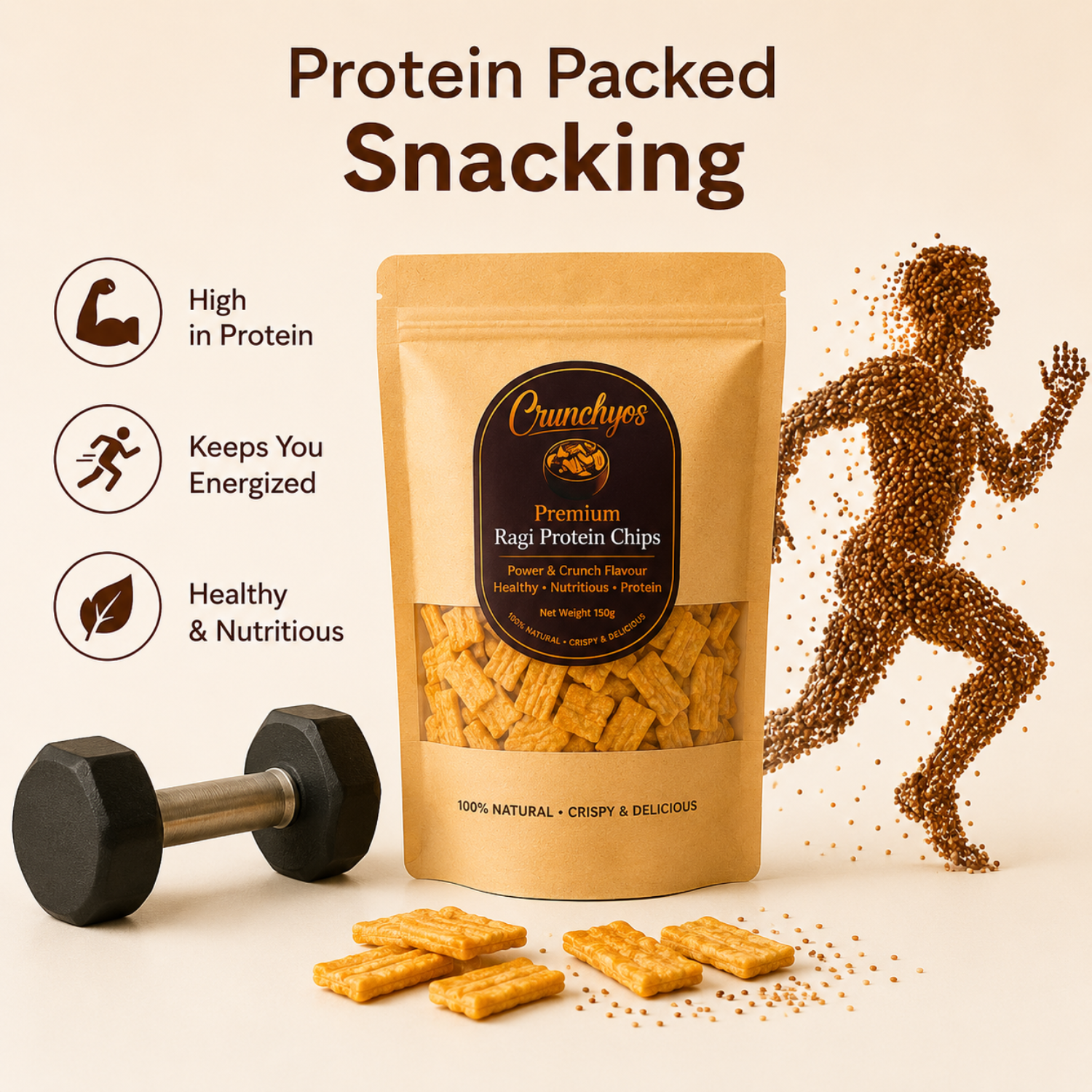 Ragi Protein Chips 150g