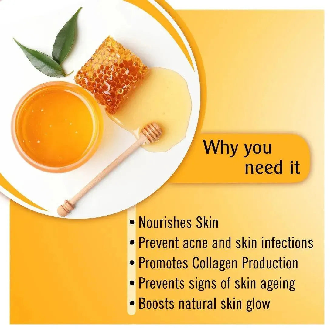 Honey Bodywash Enriched with Honey, Shower Gel with Skin Conditioner for All Skin Types 200ml