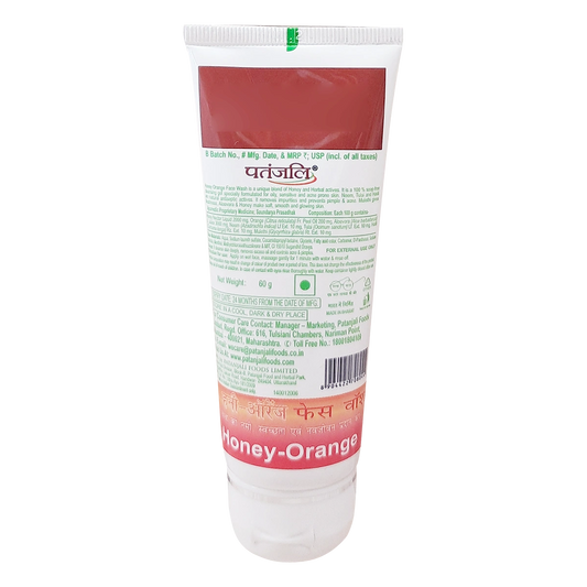 Patanjali Honey Orange Face Wash (60 g)