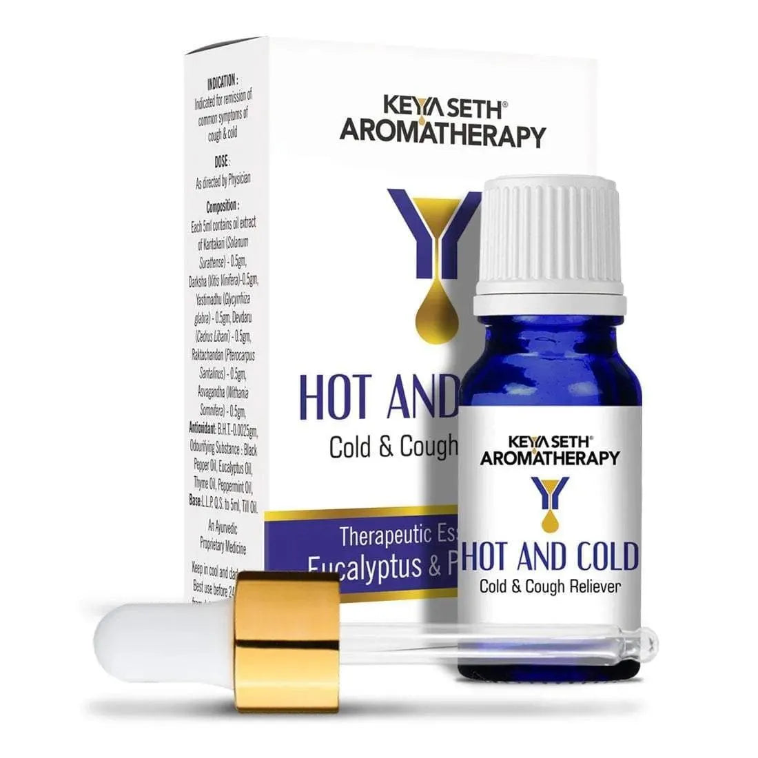 Hot and Cold-Congestion Reliever Steam Inhaler- Prevents Cold and Cough, Flu 10ml
