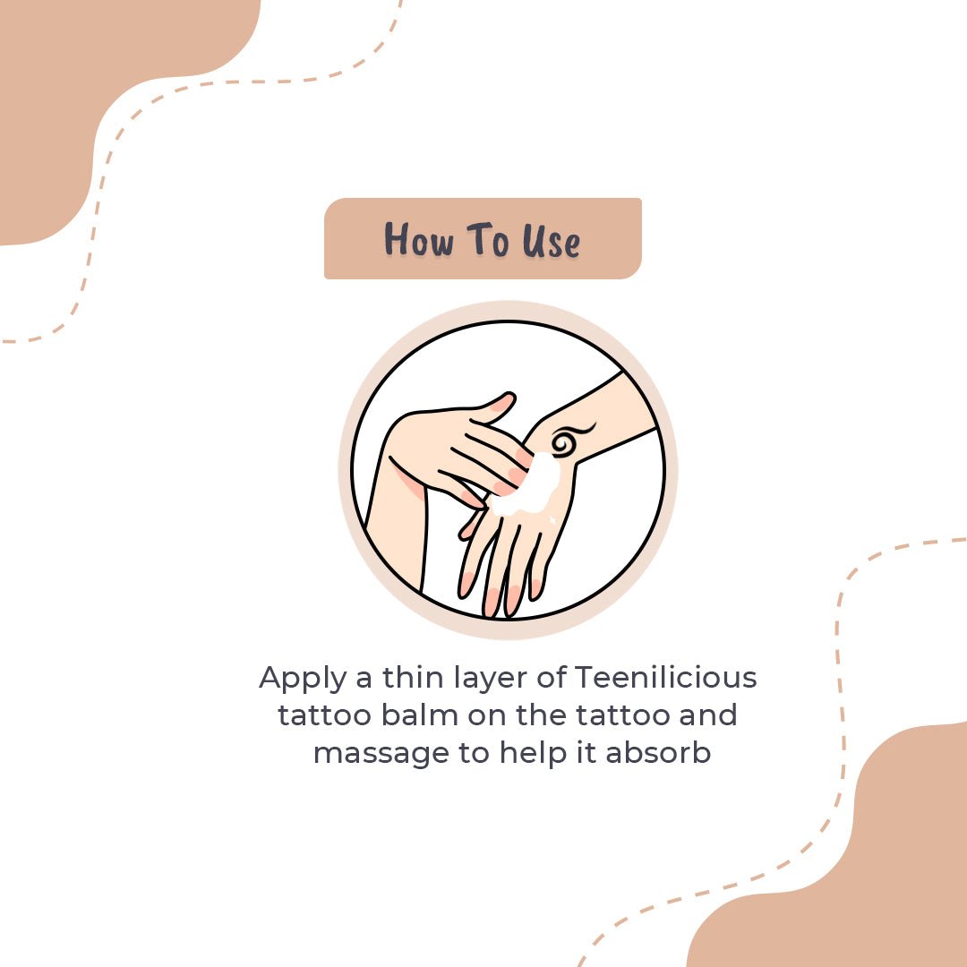 Teenilicious Tattoo Balm - Tattoo Aftercare Cream For Old & New Tattoos