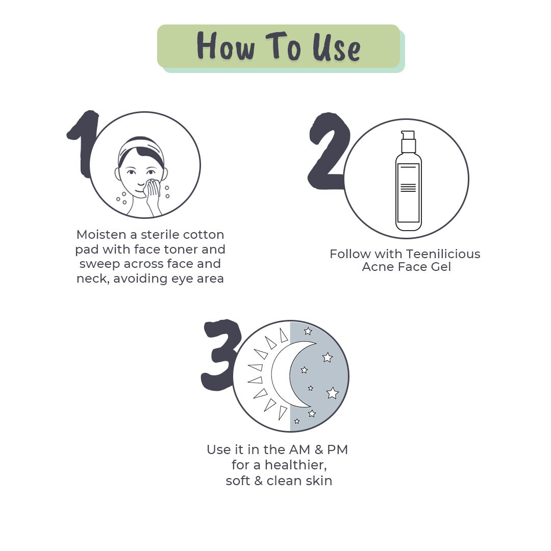 Teenilicious Acne Face Toner With Azelaic Acid - For Dry & Sensitive Skin