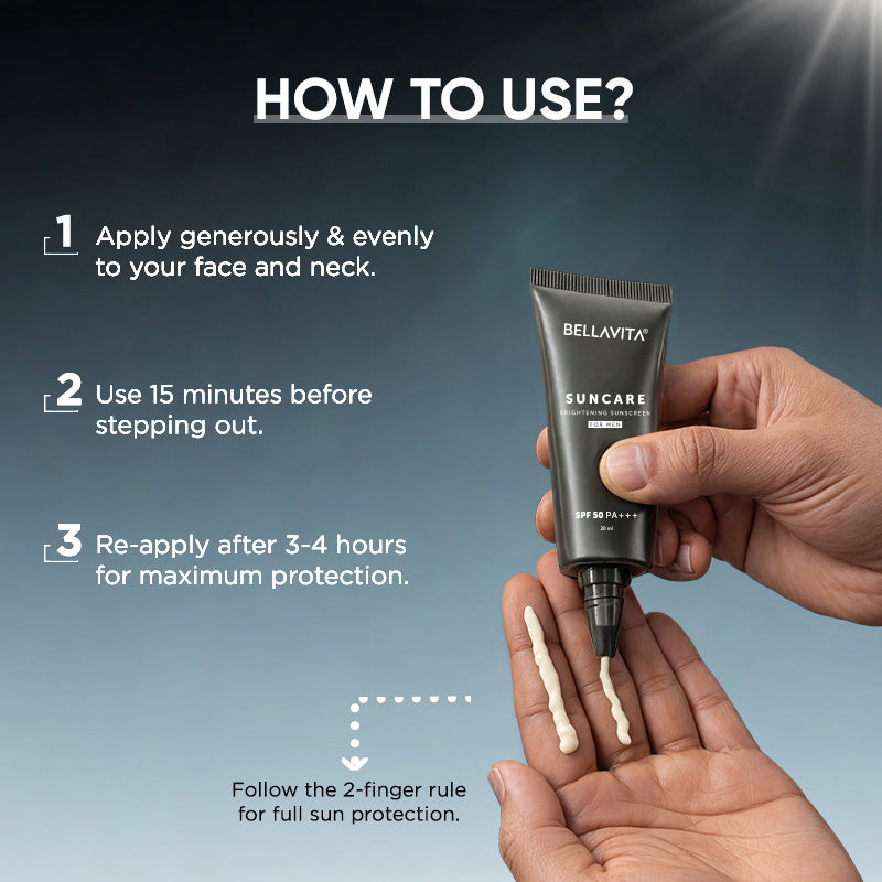 Suncare Brightening Sunscreen For Men SPF 50 PA+++ - 30ml 30ml