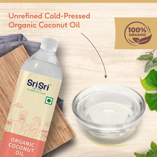Organic Coconut Oil Bottle - Cold Pressed | Unrefined | 500 ml 500ml