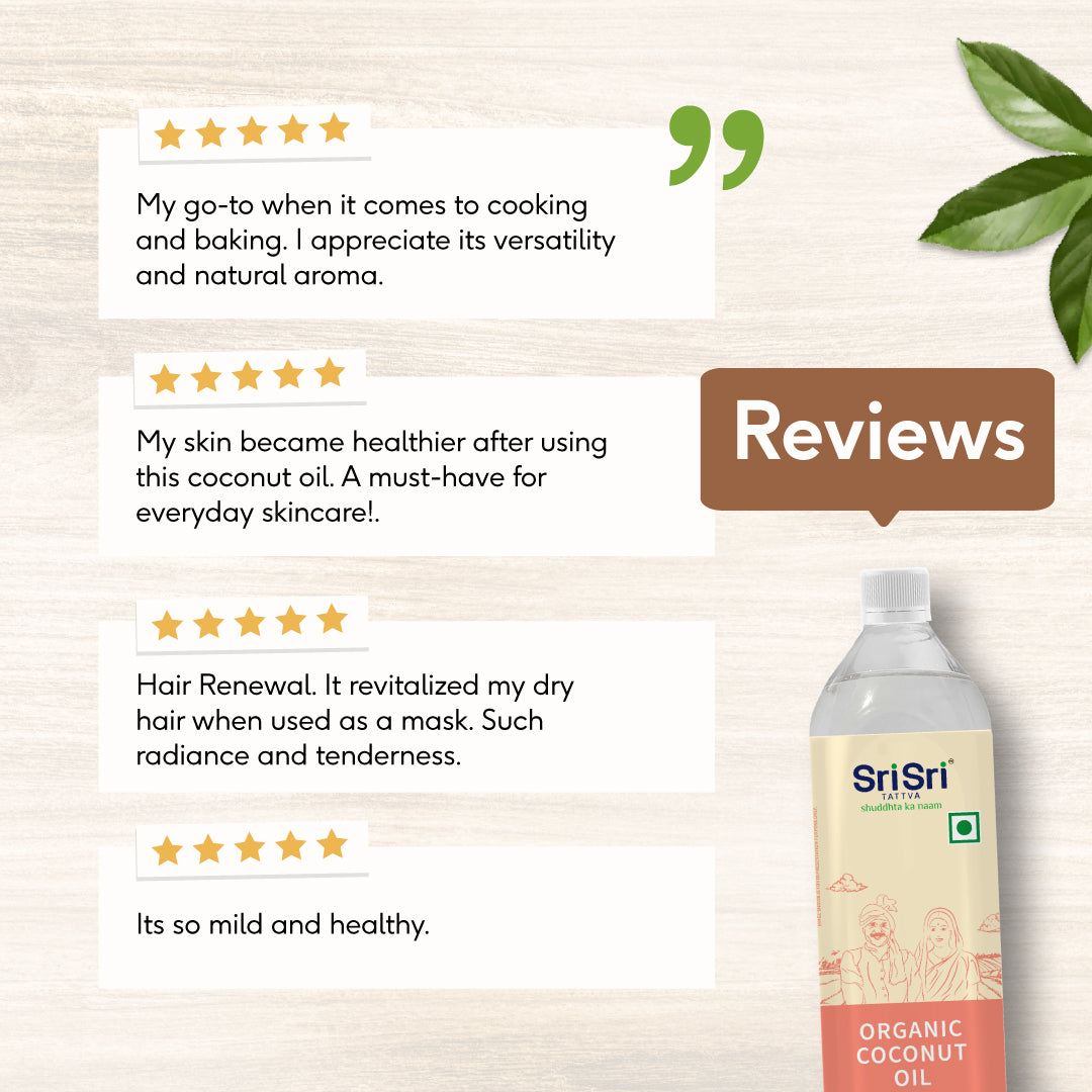 Organic Coconut Oil Bottle - Cold Pressed | Unrefined | 500 ml 500ml