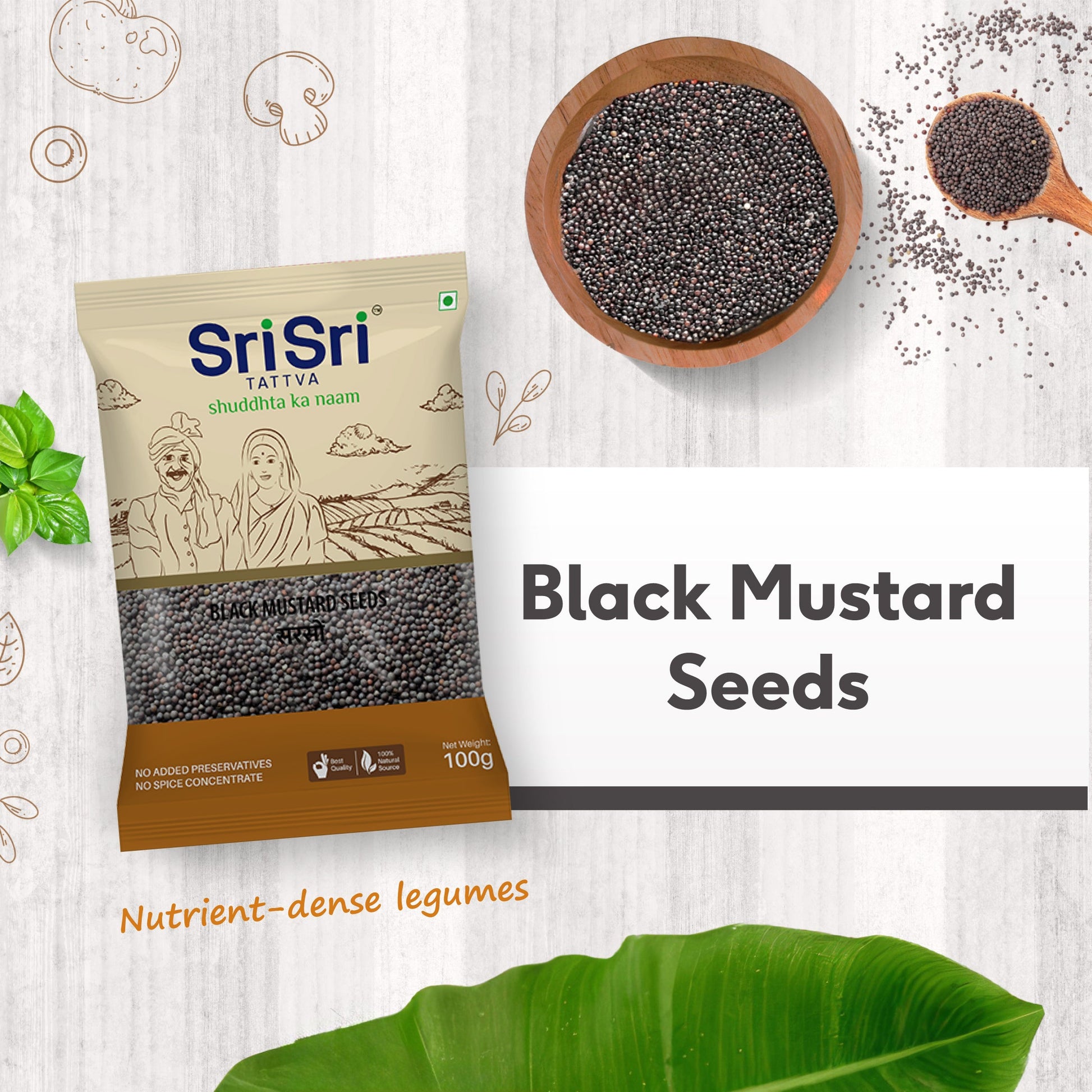 Black Mustard Seeds, 100 g 100g