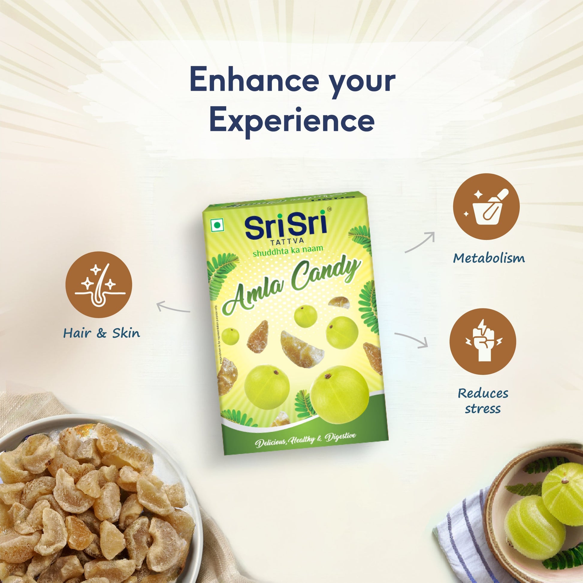 Amla Candy - Plain Flavoured - Delicious Healthy & Digestive, 400 g 400g