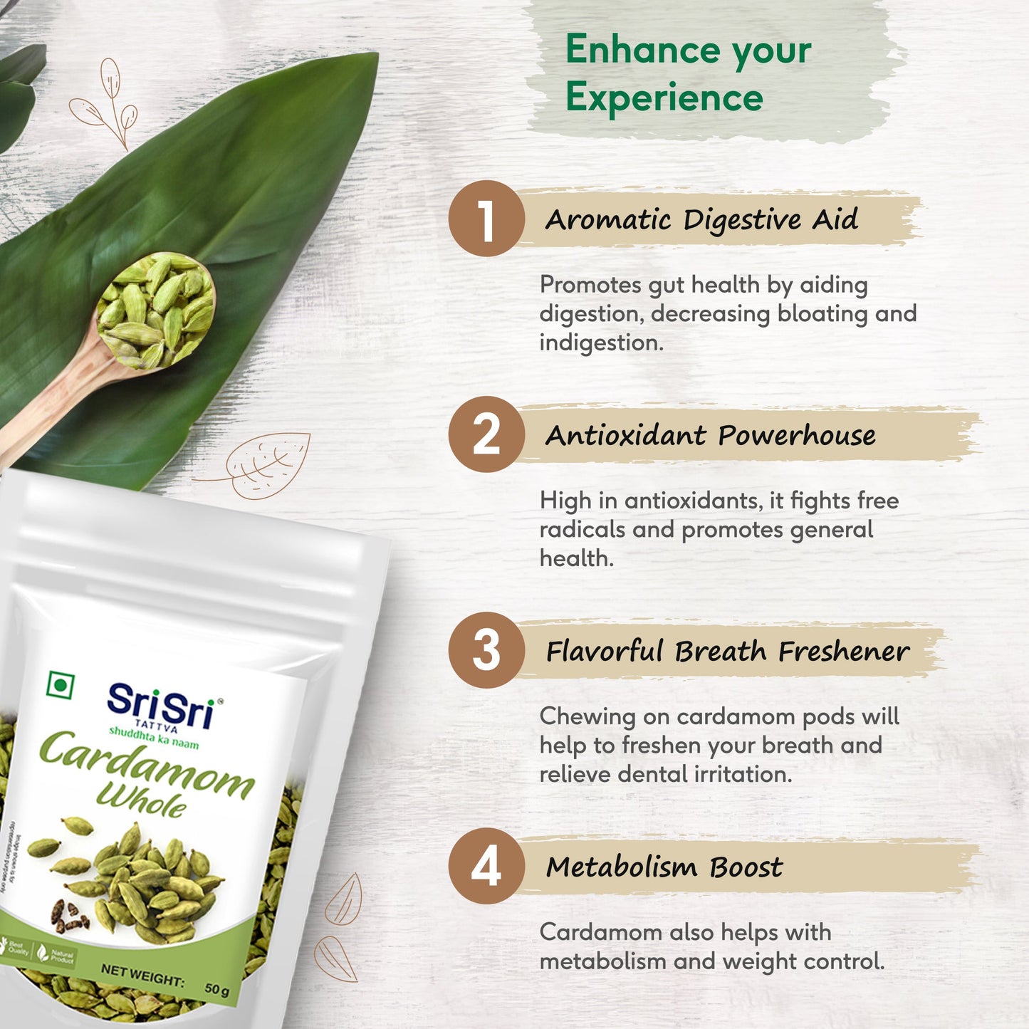 Cardamom Whole, 50 g 50g