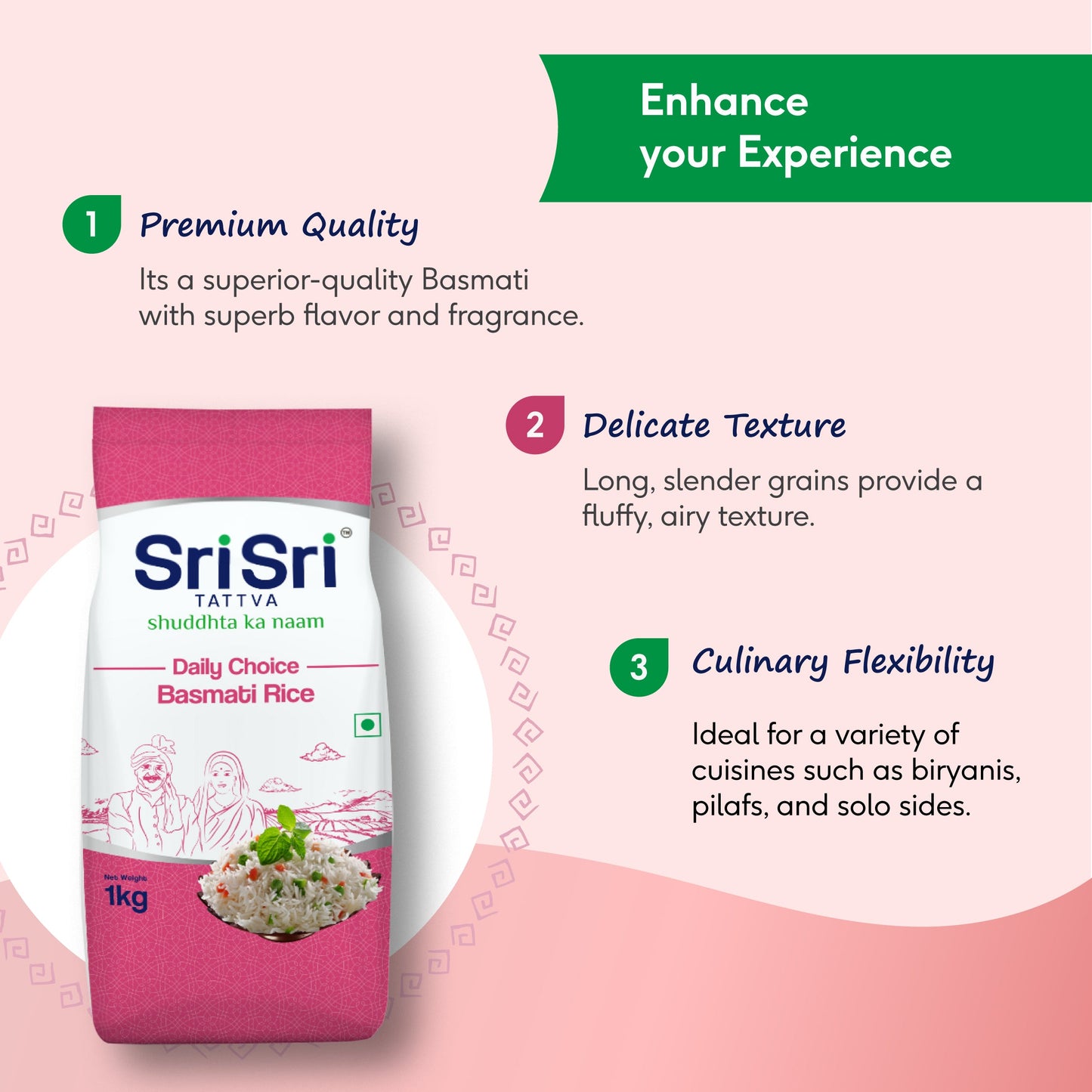 Daily Choice Basmati Rice, 1 kg (Buy 10 Get 1 Free) 1kg