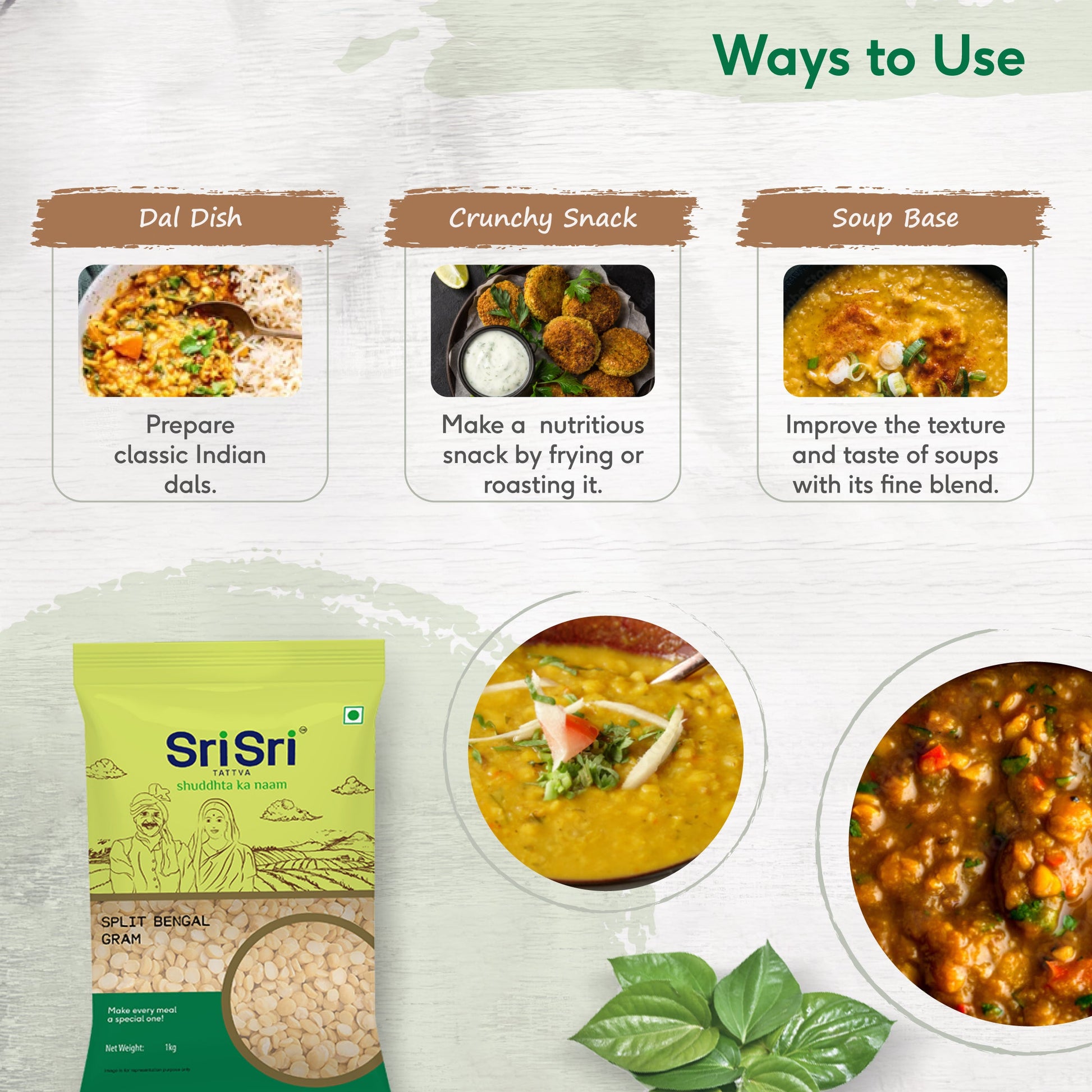 Chana Dal - Split Bengal Gram, 1 kg 1kg