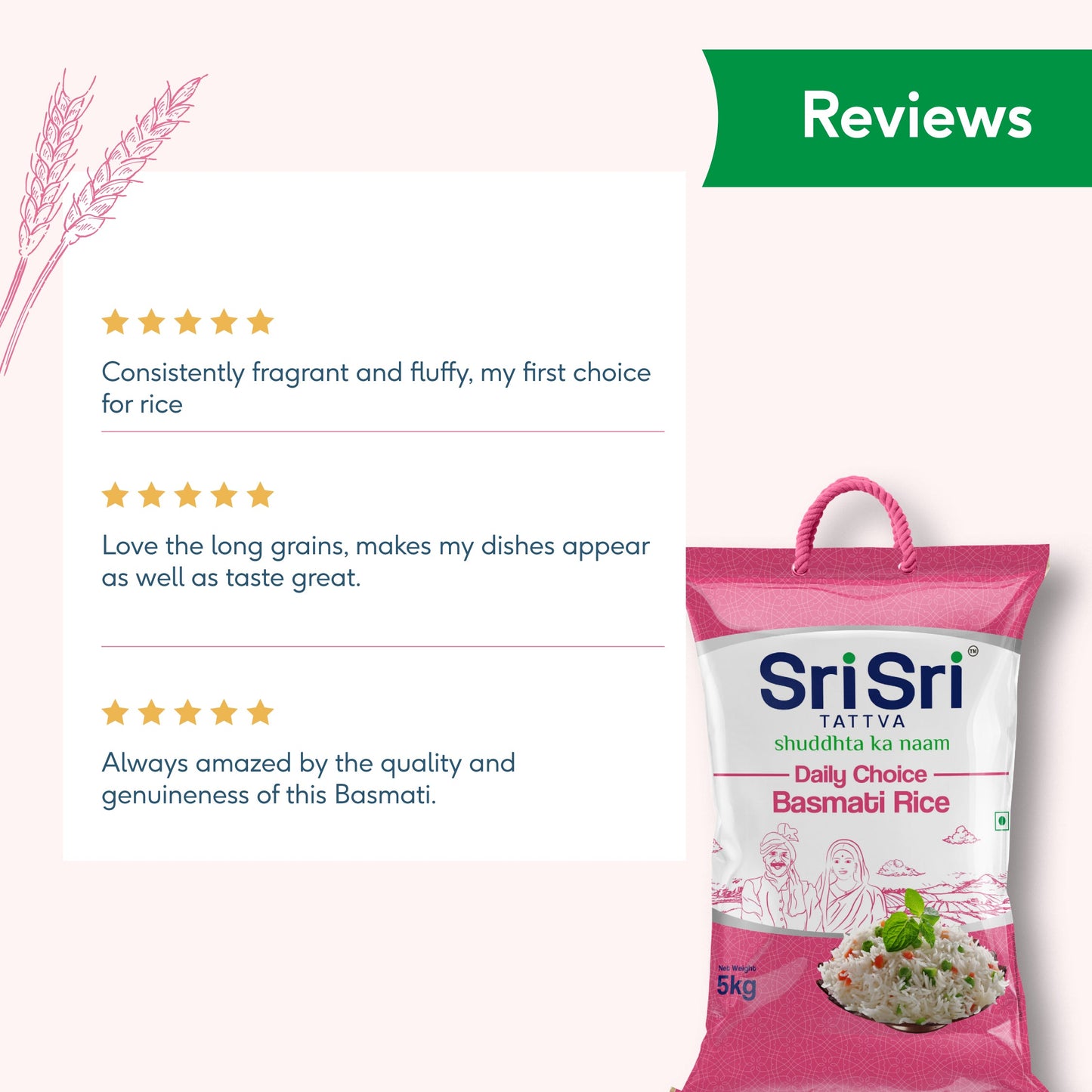 Daily Choice Basmati Rice, 5 kg 5kg