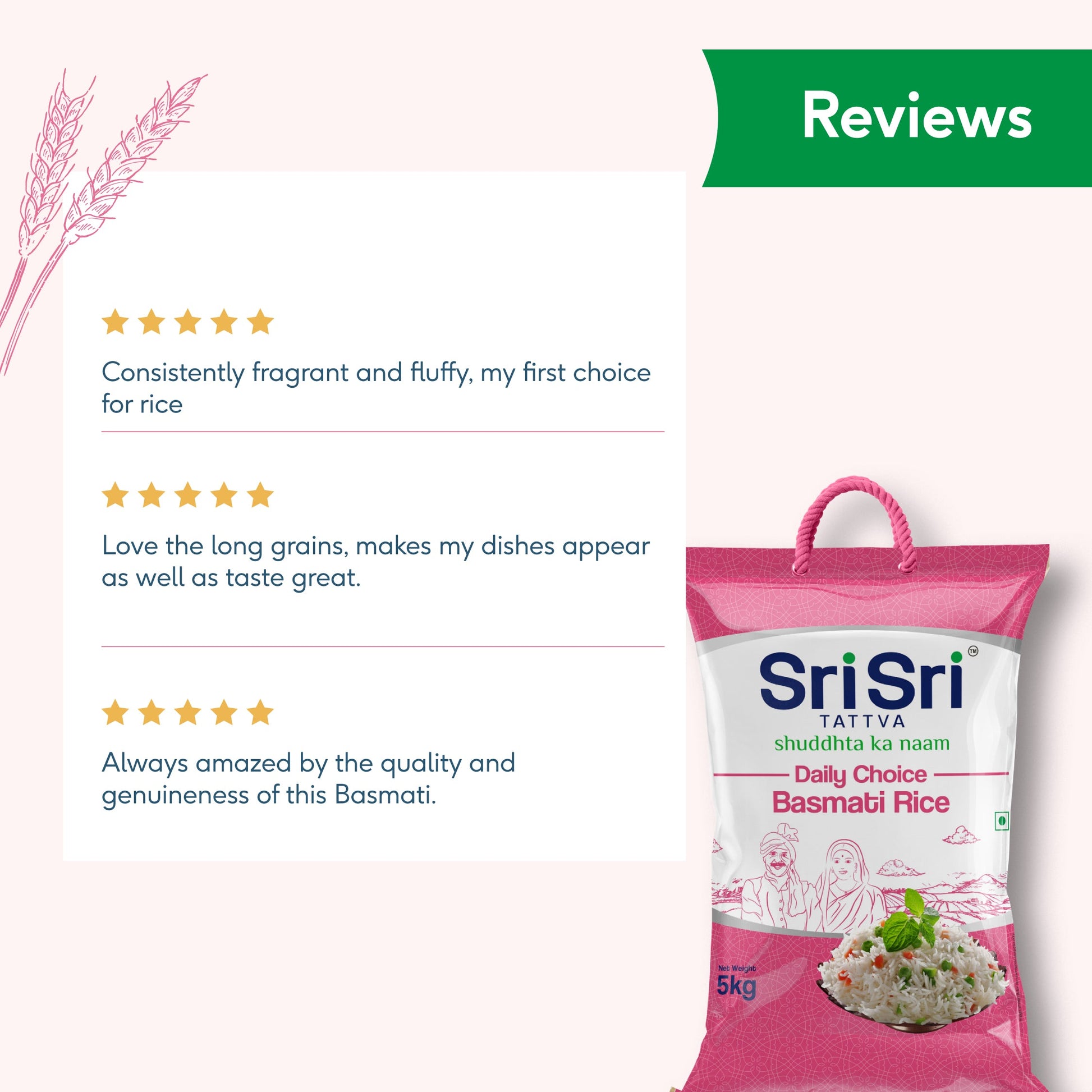 Daily Choice Basmati Rice, 5 kg 5kg