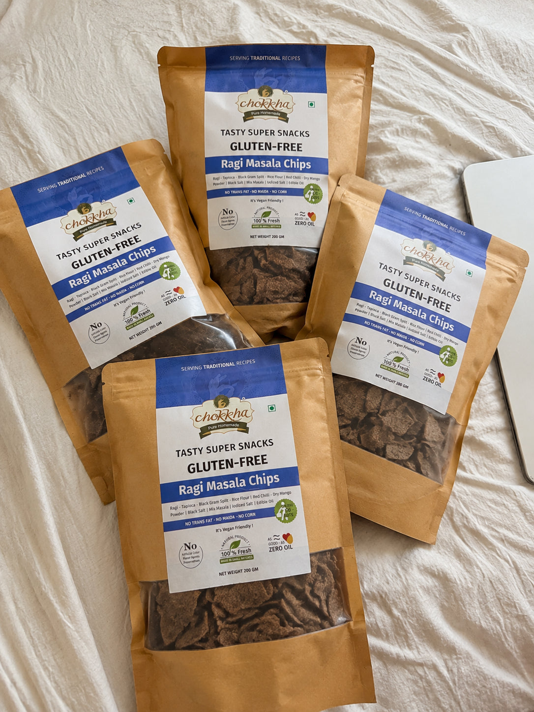 【Chokkha】 Ragi Masala Chips｜ラギマサラチップス｜200g