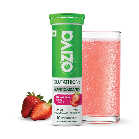 【OZiva】 Gluta Fizzy Strawberry 10 Tablets｜グルタフィジー ストロベリー｜10 Tablets