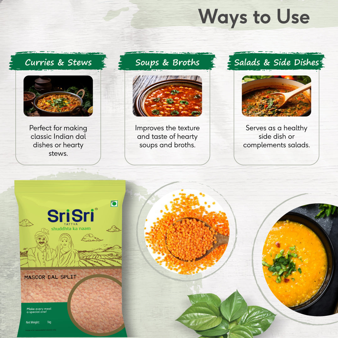 Masoor Dal Split, 1kg 1kg