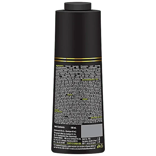 Indica Easy Hair Color Shampoo Pump Pack Natural Black 180ml