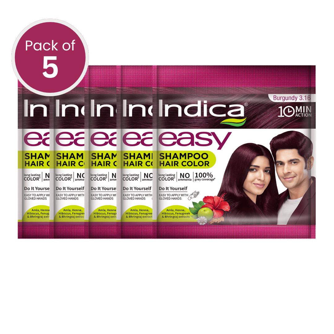 Indica Easy Hair Colour Burgundy 18g×5個入