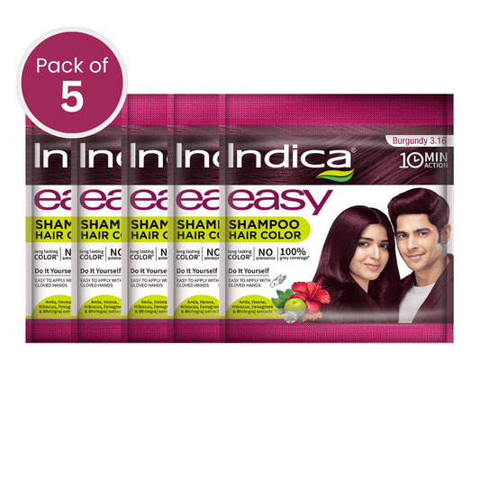Indica Easy Hair Colour Burgundy 18g×5個入