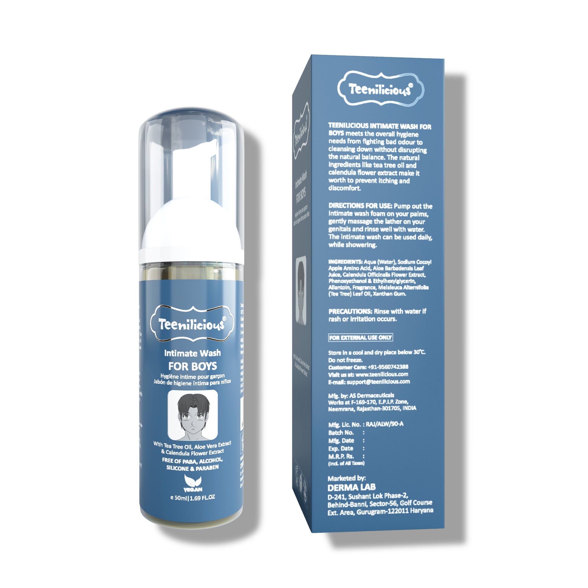 Teenilicious Intimate Hygiene Wash For Men, Prevents Fungal Growth, Brightens Groin Area Wash For Private Area