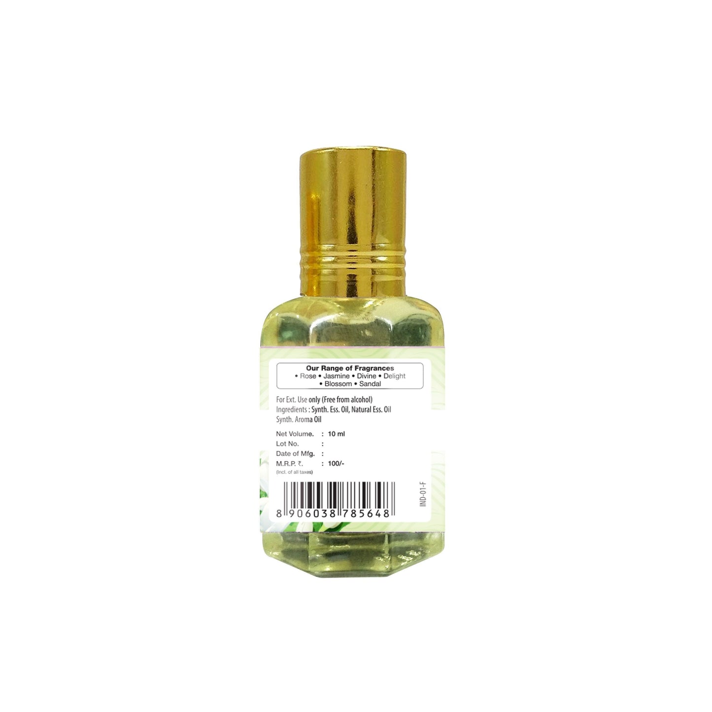 Aroma - Jasmine - Roll on Perfume, 10 ml 10ml