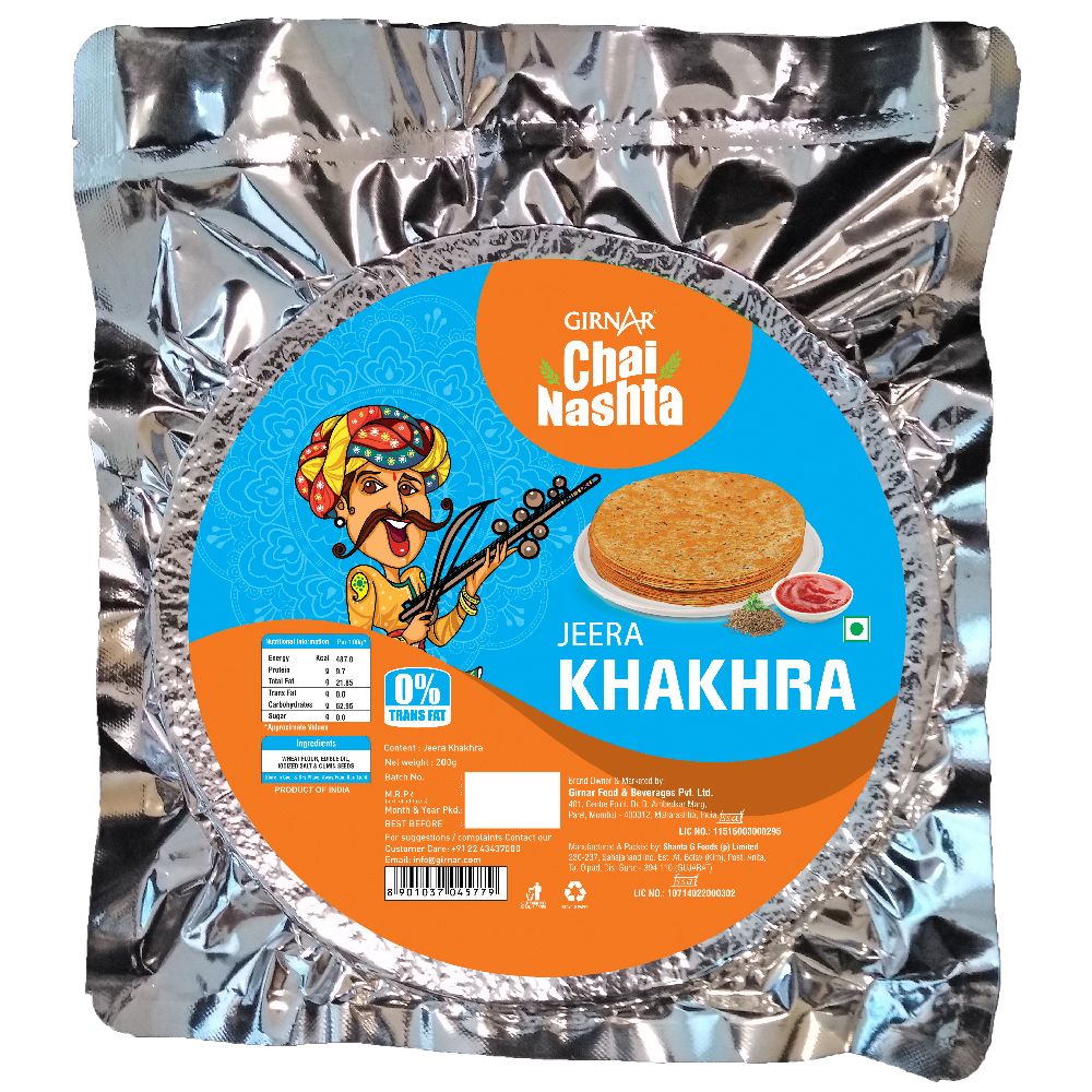 Chai Nashta - Jeera Khakhra 200g