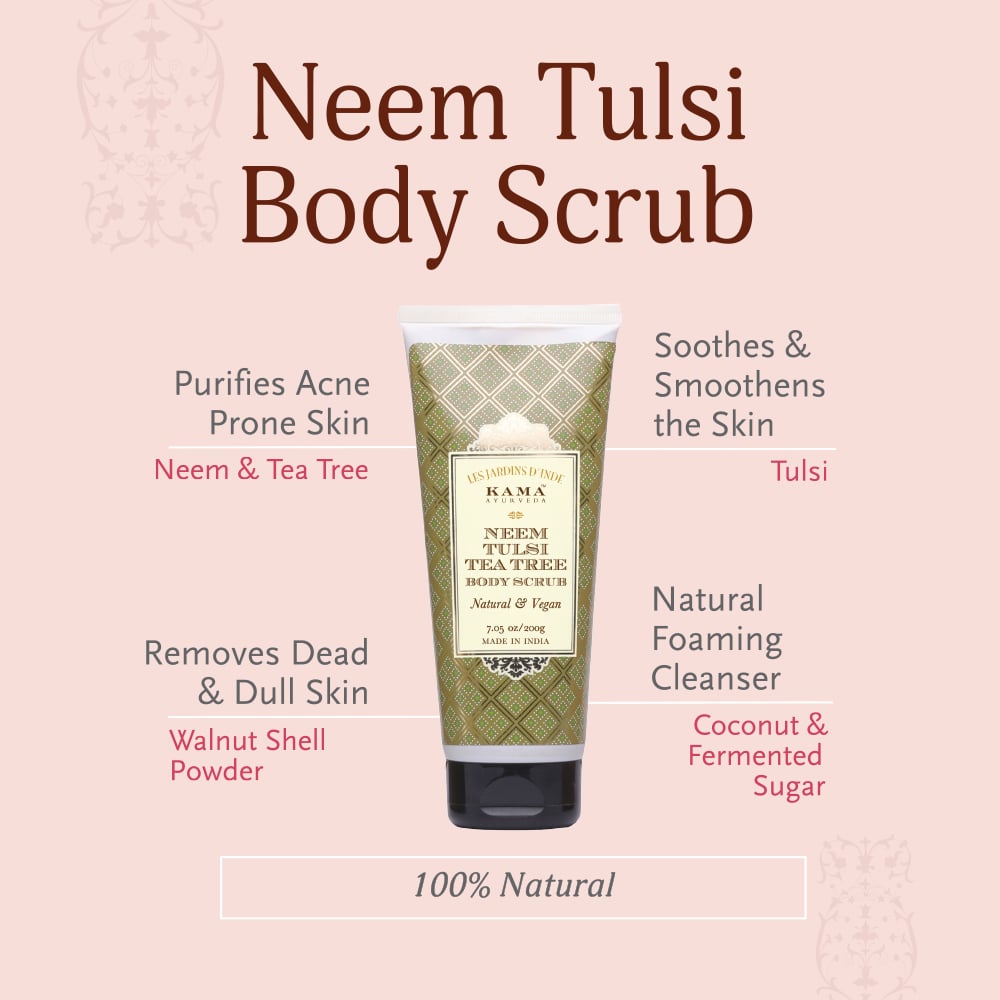 Neem Tulsi Tea Tree Body Scrub 50g