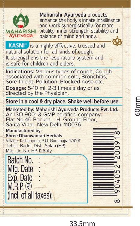Kasni - Ayurvedic medicine for cough and cold - 200ml Bottle