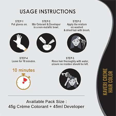 Kaveri Creme Hair Color – Organic Hair Colour With Grey Coverage – Pack Of 3 Pack of 3 Flame Red