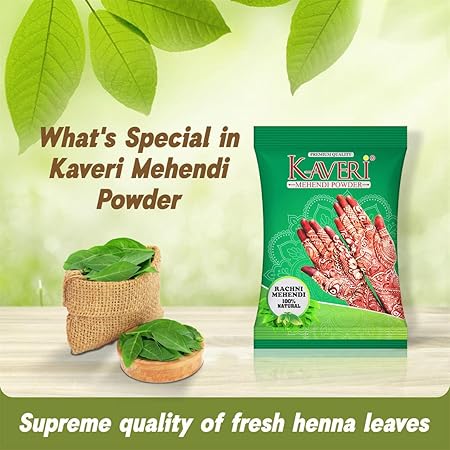 Kaveri Mehendi Powder 100% Natural Henna Powder for Hairs, Hands & Feets 1kg