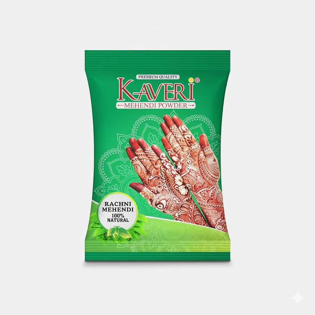 Kaveri Mehendi Powder 100% Natural Henna Powder for Hairs, Hands & Feets 1kg