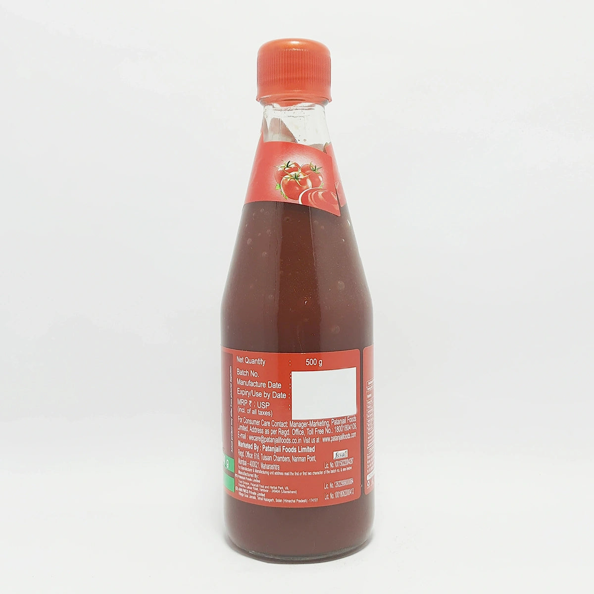 Patanjali Tomato Ketchup with Onion & Garlic (B) (500 g)