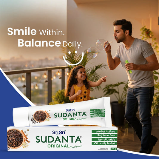 【Sri Sri Tattva】 Sudanta Original Toothpaste | Non - Fluoride | 100% Vegetarian | 200 g｜スダンタ オリジナル歯磨き粉 フッ素不使用 100%ベジタリアン 200g｜200g