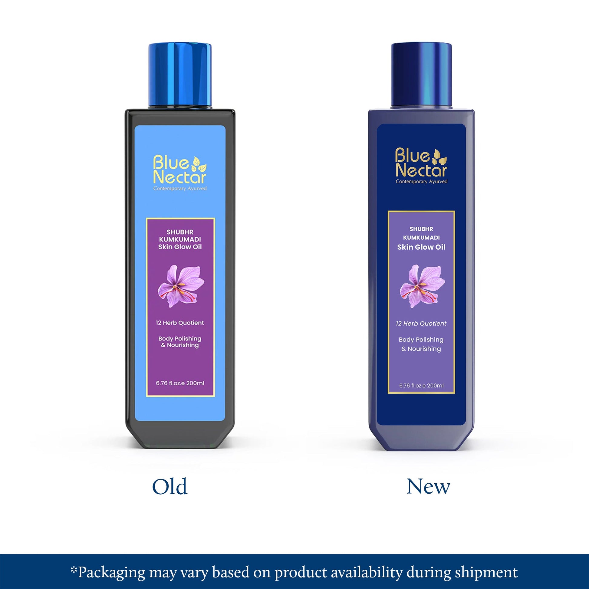 Shubhr Kumkumadi Body Oil for Glowing Skin | Body Polishing & Nourishing (12Herbs) 200ml