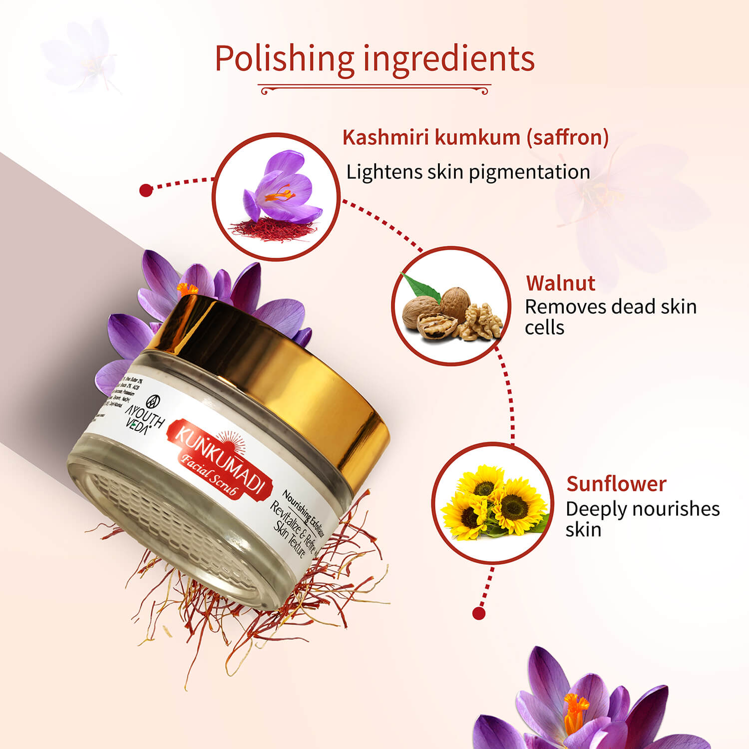 Kunkumadi Facial Scrub ( Net Qty -50g ) 50g