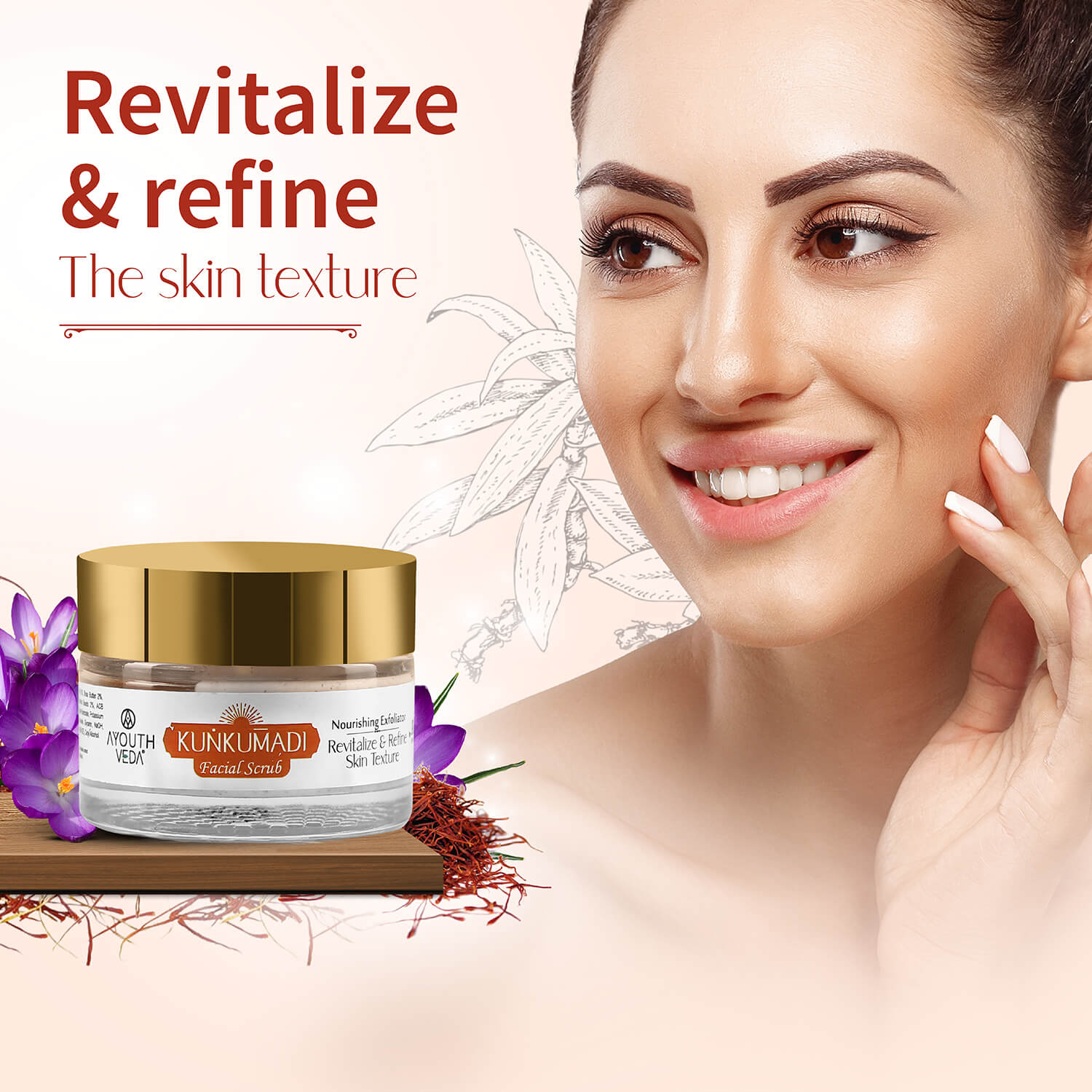 Kunkumadi Facial Scrub ( Net Qty -50g ) 50g
