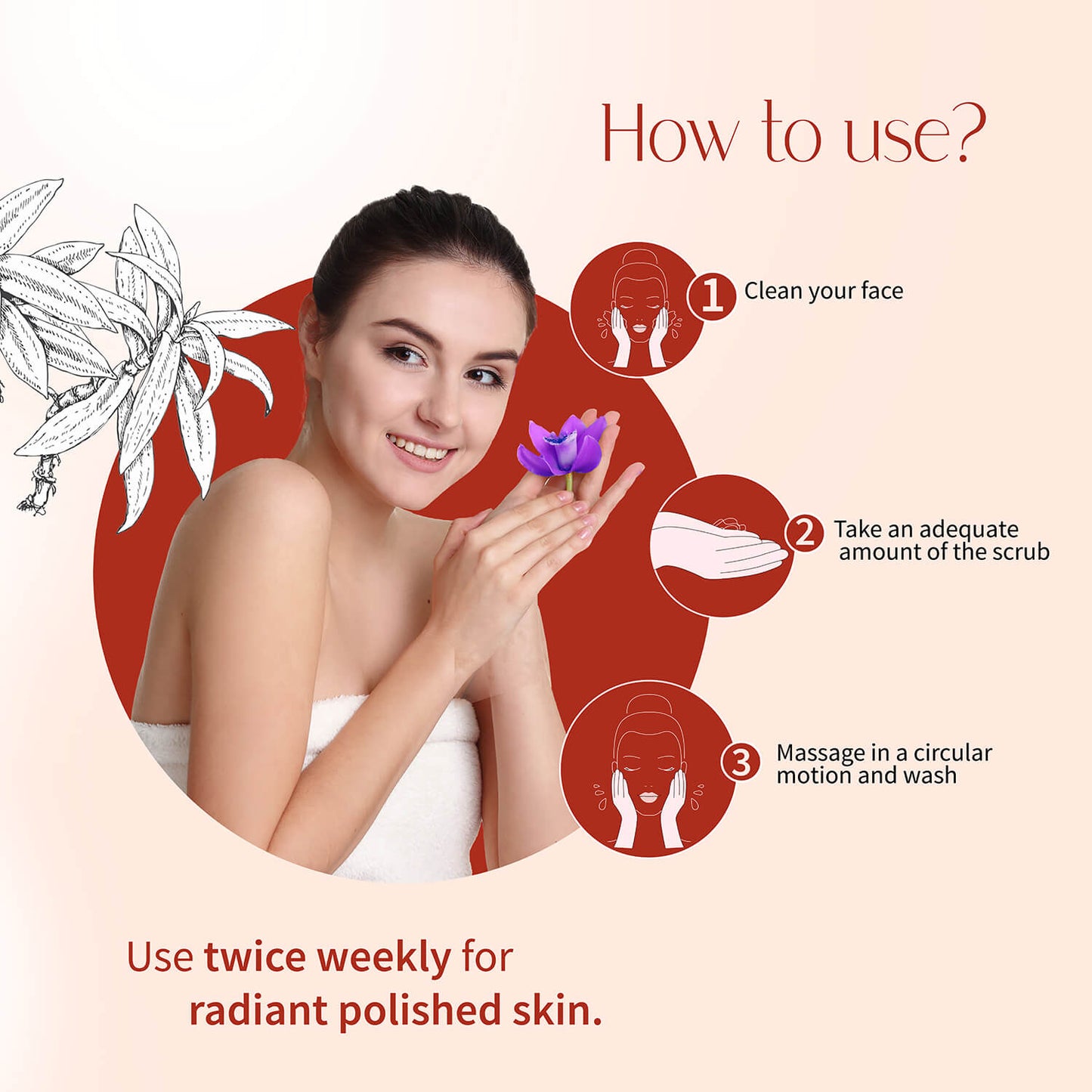 Kunkumadi Facial Scrub ( Net Qty -50g ) 50g