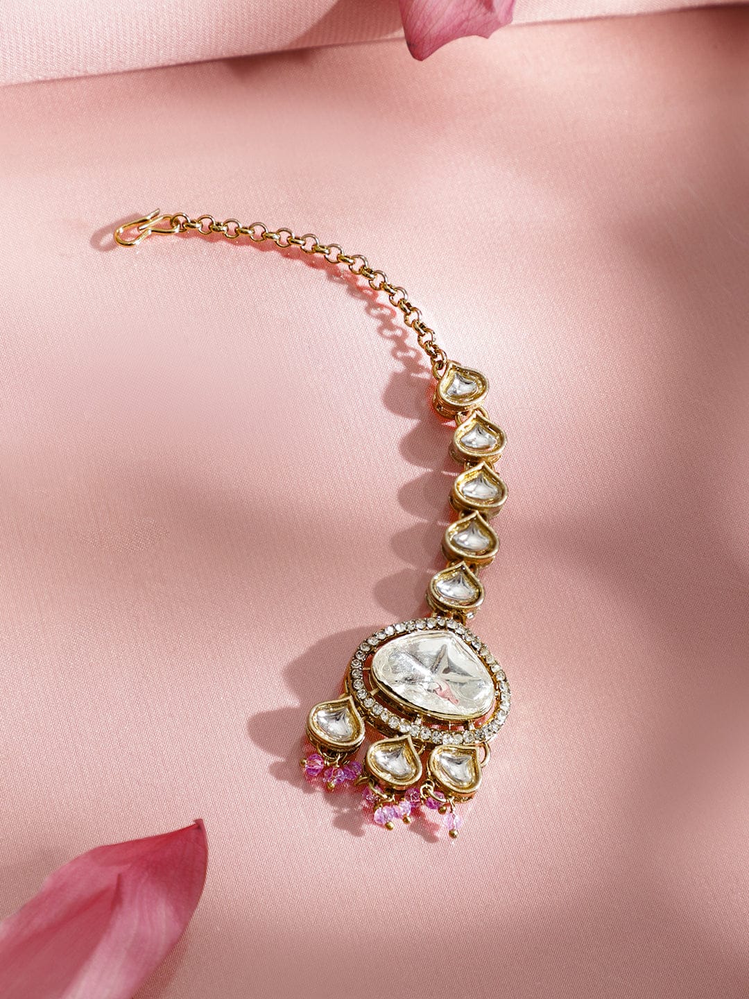 Lavender Echo Kundan Choker Set フリーサイズ