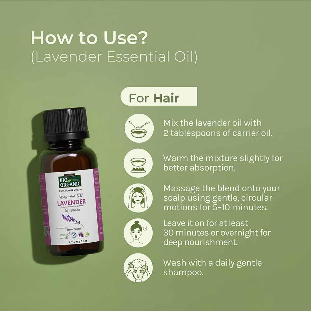 Pure & Organic Lavender Essential Oil - 15ml 15ml