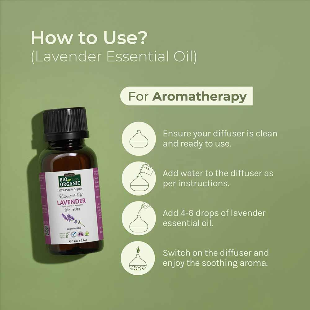 Pure & Organic Lavender Essential Oil - 15ml 15ml