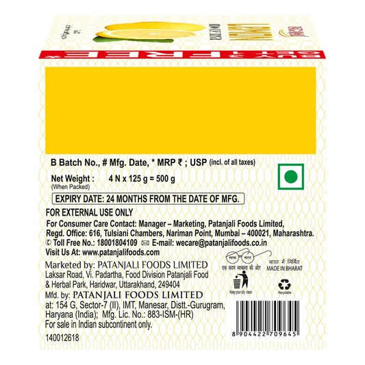 Patanjali Lemon Body Cleanser 125g C.o. B3G1 Free