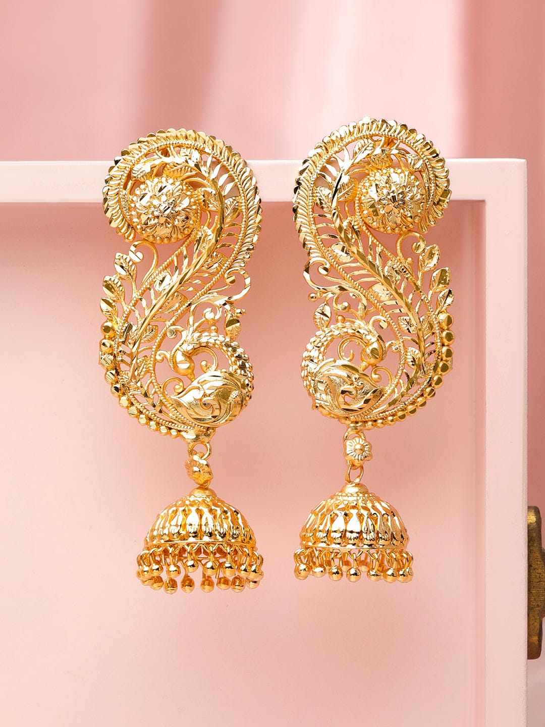 Leaf Filigree Ear-Cuff Jhumka フリーサイズ