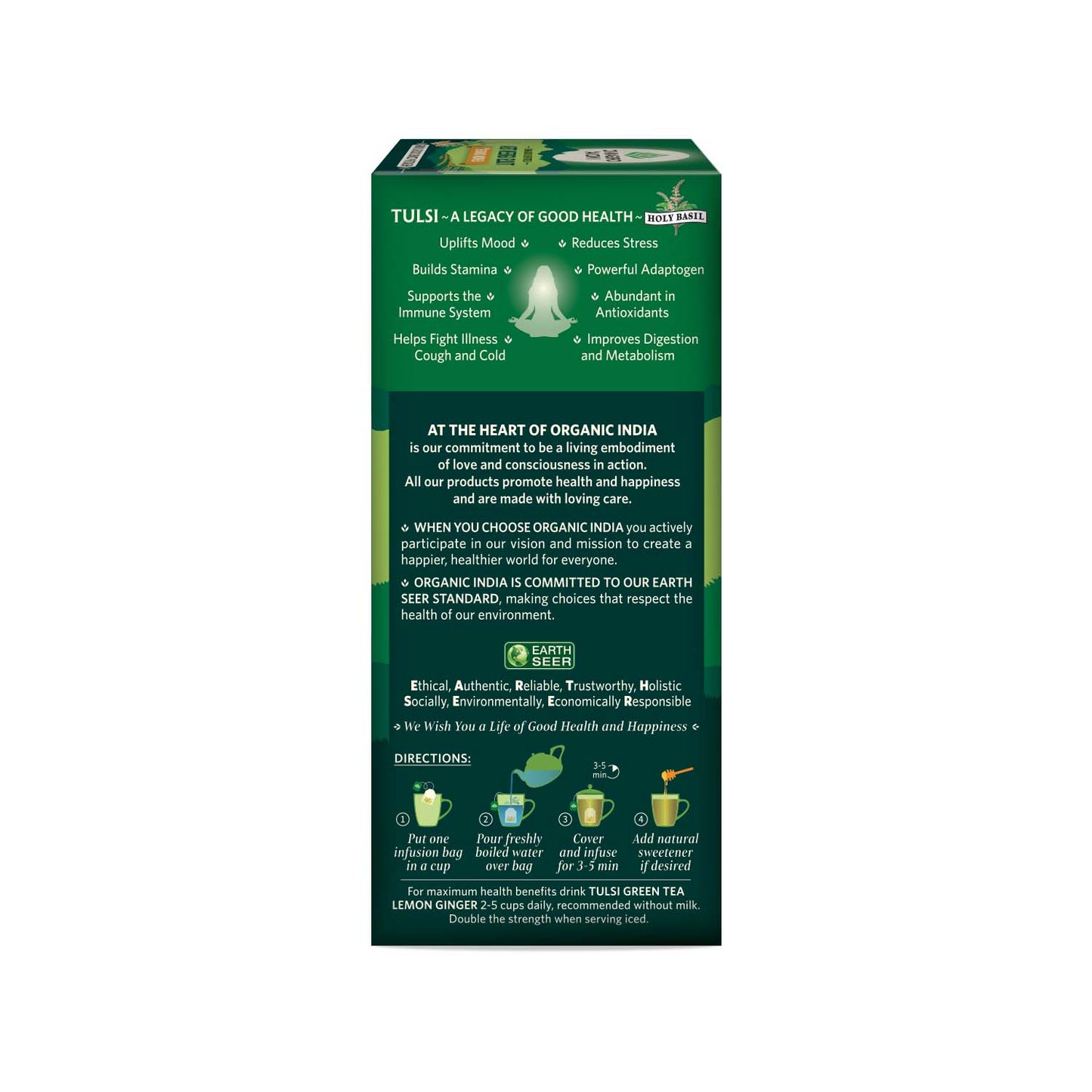 Tulsi Green Tea Lemon Ginger & Detox Kahwa Combo