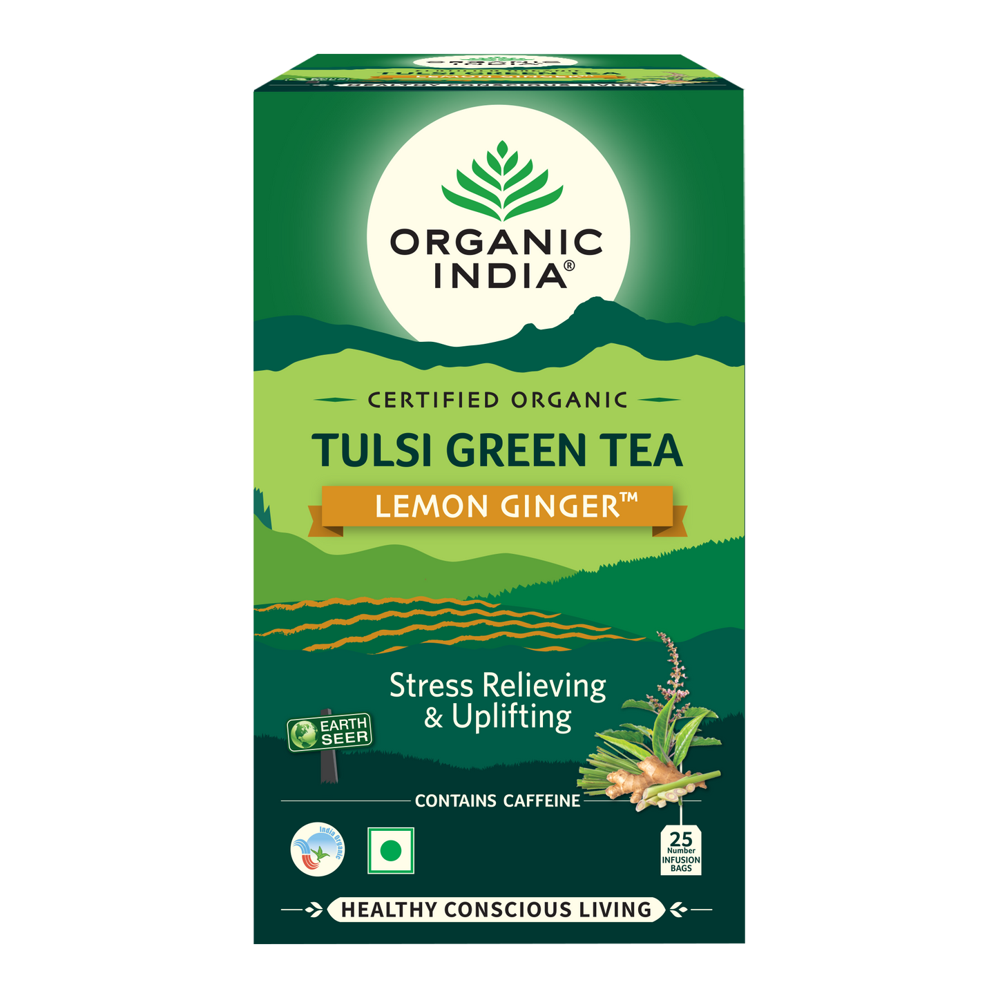 Tulsi Green Tea Lemon Ginger & Detox Kahwa Combo