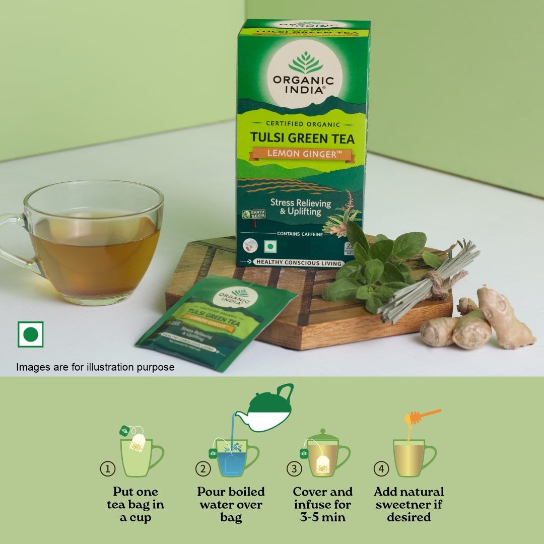 Combo Green Tea Lemon Ginger & Moringa Powder